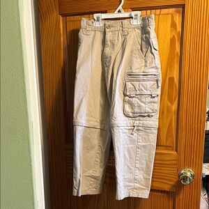 Lands' End Kids' Tan Cargo Pants Size 8